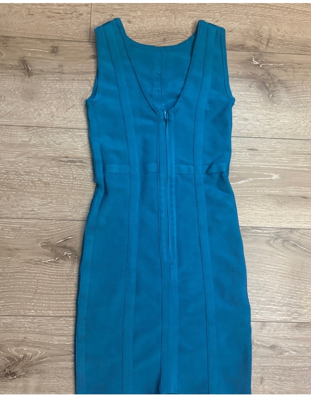 Bebe Teal Bodycon Sheath Dress - Picture 4 of 5